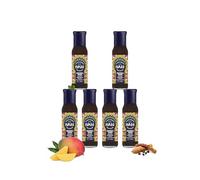 MAHI Hot Chilli Sauce - Tamarind & Mango Sweet & Sour Spicy Sauce | 6x Pack | Vegan & Gluten Free | Perfect for BBQs & Every Day Meals (6x 280g Bottles)