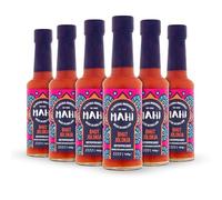 MAHI Hot Chilli Sauce | Vegan & Gluten Free | No Artificial Colours or Flavours (165 g (Pack of 6), Bhut Jolokia)