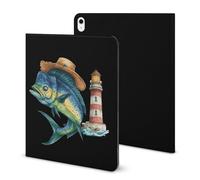 Mahi Tuna Fish Lighthouse Case Compatible for IPAD 2020 AIR 4 （10.9in） Tablet Cases Cover Protective Auto Wake/Sleep