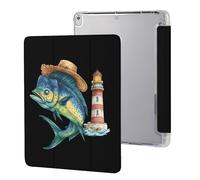 Mahi Tuna Fish Lighthouse Tablet Case Compatible for IPAD Pro (10.5in) /IPAD Air3(10.5in) Protective Cases Cover Stand Covers