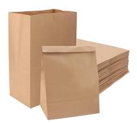 MAHIONG 100 Pack Large Brown Paper Bags, 30 x 20 x 12.5 cm, 70gsm Kraft Paper for Sandwich, Lunch, Food, Bread - Easter, Halloween, Christmas, Wedding, Birthday Party