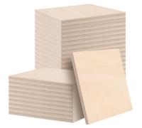 MAHIONG 30 PCS 10x10 cm Basswood Sheets, Unfinished Blank Wood Squares 6mm Thin Wooden Plywood Sheets, Wooden Cutouts for Crafts Engraving Laser Cutting