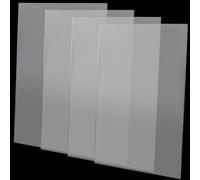 MAHIONG 4 Pcs A3 Clear Acrylic Sheets, 3mm Thick Acrylic Blanks Panels, Transparent Plastic Sheet for DIY Crafts and Creative Projects, 42 x 29.7cm