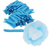 MAHIONG 400 Pcs Hair Nets, Elastic Cooking Mob Caps, Mesh Hair Covers for Salon and Home Use (Blue)