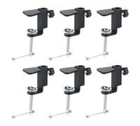 MAHIONG 6 Pcs Quick Grip C Clamp, Desk Table Mount Bracket with Adjustable Interface Aperture, Desk Light Clamp Mount Holder for Monitors, Lamps