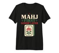 Mahjong American Mahjong Player Game Night Gift Premium T-Shirt