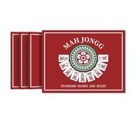 Mahjong Beginners Guide - US Table Game Rules, Waterproof Scoring Cards, Family Friends Party Aid, 4 Player Set Rules, Holiday Indoor Fun, Instruction Accessory, Quick Start Learning Kit