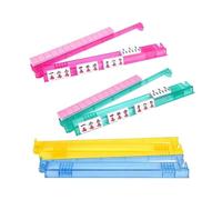 Mahjong Buttons And Rack - Acrylic Non-Slip Holder | 4-Piece Table Mahjong Tile Holder | Integrated Pusher Rulers American Mahjongg For Adults Beginners Home Daily Travel Club Pa