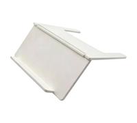 Mahjong Card Holder Foldable Design Under-Mat Slide-In Stand Wear Resist Space-Saving Angled Viewing Rack for Home Club Game Night Play Travel Daily (White)