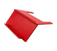Mahjong Card Holder Foldable Design Under-Mat Slide-In Stand Wear Resist Space-Saving Angled Viewing Rack for Home Club Game Night Play Travel Daily (Red)