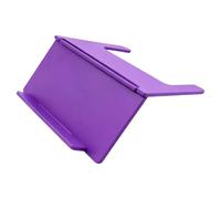 Mahjong Card Holder Foldable Design Under-Mat Slide-In Stand Wear Resist Space-Saving Angled Viewing Rack for Home Club Game Night Play Travel Daily (Purple)