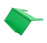 Mahjong Card Holder Foldable Design Under-Mat Slide-In Stand Wear Resist Space-Saving Angled Viewing Rack for Home Club Game Night Play Travel Daily (Green)