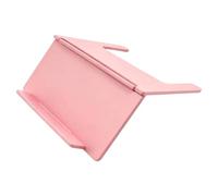Mahjong Card Holder Foldable Design Under-Mat Slide-In Stand Wear Resist Space-Saving Angled Viewing Rack for Home Club Game Night Play Travel Daily (Pink)