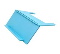 Mahjong Card Holder Foldable Design Under-Mat Slide-In Stand Wear Resist Space-Saving Angled Viewing Rack for Home Club Game Night Play Travel Daily (Light Blue)