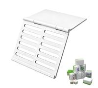 Mahjong Card Holder - Waterproof Space Saving Rack, 7.08x4.72x0.19 Inch Under Mat Slide-in Card Stand with Hollow Design, Lightweight Organizer, Game Accessory for Beginner Players Home