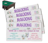 Mahjong Card Line Reader 4 Piece Wooden Beginners Game Party Gauge