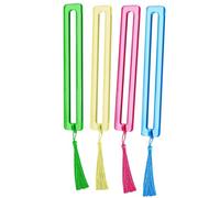 Mahjong Card Line Reader - Mahjong Card Ruler 6 Inch | Acrylic Mahhjong Line Guide - 4 Piece Strategy Highlighter Set Card Alignment Tool For Competition