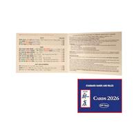 Mahjong Card Official, Portable Clear Printing, 6.1x4.7 Inch Rule Cards Set with Solid Build, Functional Game Accessory, Modern Style Play Ornament, Entertainment Gear for Women Boys Girls Youth Teens