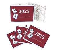 Mahjong Card | Waterproof Print Portable Guide - American Mahjong Scoring Guide Set - for Beginner Players Women Men Game Night Travel Home Party Holiday Family Gatherings