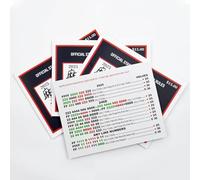 Mahjong Cards 2025, Easy Read Rule Cards for Mahjong, Suitable for Mahjong Beginners (Blue 4Pcs)