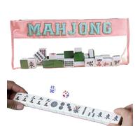 Mahjong Carrying Bag | Large Zippered Mahjong Accessory Bag - Clear Protective Organizer for Travel Studio Daily Competition Outdoor Party Teens Picnic Game Night Adults