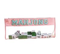 Mahjong Carrying Bag | Mahjong Tile Zippered Storage Bag - Clear Protective Organizer for Travel Studio Daily Competition Outdoor Party Teens Picnic Game Night Adults