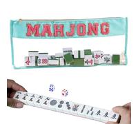 Mahjong Carrying Bag - Mahjong Tile Zippered Storage Bag,Protective Organizer Pouch for Business Gatherings Camping Teens Daily Picnic Party Outdoor Adults