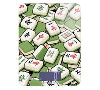 Mahjong Chinese Green LCD Display Digital Scale for Food 11lb/0.18oz, 5kg/5g gram Scales with 4 Unit for Keto Meal Prep Espresso (Batteries not Included)