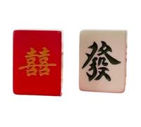 Mahjong Chinese Toy With Box, 144 Numbered With Carrying Bag Complete Marriage Mahjong Tiles Set Chinese Mah jong(42mm)