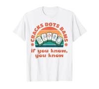 Mahjong Funny T-Shirts Cracks Dots Bams Gift Tile Set Lover Mahjong Cards Player Shirt Saying Graphic Tees