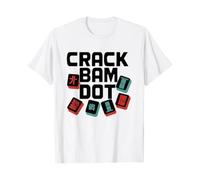Mahjong Funny T-Shirts Cracks Dots Bams Gift Tile Set Lover Mahjong Cards Player Shirt Saying Graphic Tees