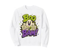 Mahjong Halloween Boo Bam Ghost Spooky Fall Game Player Sweatshirt