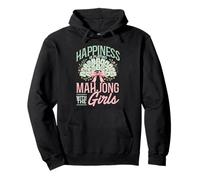 Mahjong Happiness Is Playing, Tile Game Player, Mah Jong Pullover Hoodie