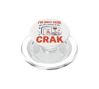 Mahjong I'm Only Here For The Snacks and Crak Tile Player PopSockets PopGrip for MagSafe
