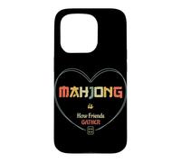 Mahjong Is How Friends Gather Social Game Night Retro Case for iPhone 15 Pro