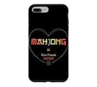 Mahjong Is How Friends Gather Social Game Night Retro Case for iPhone 7 Plus/8 Plus