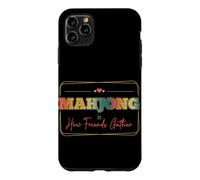 Mahjong Is How Friends Gather Social Game Night Vintage Case for iPhone 11 Pro Max