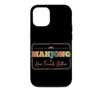 Mahjong Is How Friends Gather Social Game Night Vintage Case for iPhone 12/12 Pro