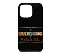 Mahjong Is How Friends Gather Social Game Night Vintage Case for iPhone 13 Pro