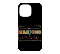 Mahjong Is How Friends Gather Social Game Night Vintage Case for iPhone 14 Pro Max