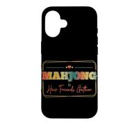 Mahjong Is How Friends Gather Social Game Night Vintage Case for iPhone 16