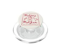 Mahjong Is MahJam My Jam Funny Tile Game Player Bird Bam PopSockets PopGrip for MagSafe