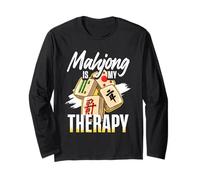 Mahjong is My Therapy, Tile Game Player, Mah Jong Long Sleeve T-Shirt