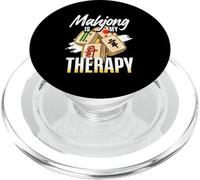 Mahjong Is My Therapy, Tile Game Player, Mah Jong PopSockets PopGrip for MagSafe