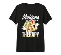 Mahjong is My Therapy, Tile Game Player, Mah Jong Premium T-Shirt