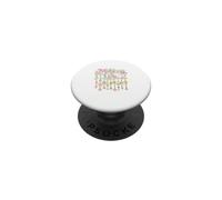 Mahjong Life Cute Floral Mahjong Graphic PopSockets Adhesive PopGrip