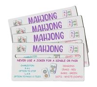 Mahjong Line Readers 4 Piece Game Party Wooden Beginners Ruler