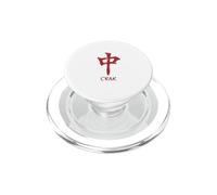 Mahjong Lovers Crak Red Dragon Symbol Tiles Dots Bam Kung PopSockets PopGrip for MagSafe