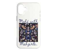 Mahjong Mahj with Mahgirls William Morris Strawberry Thief Case for iPhone 16 Plus