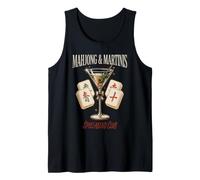 Mahjong & Martinis Retro Cocktail Game Night Club Tank Top